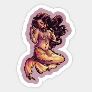 mermaid at twilight Sticker